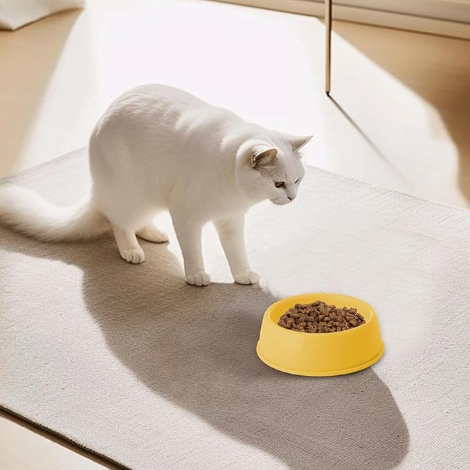 Heavy Duty Non-Slip Pet Bowl for Cats & Dogs - Thickened Spill-Proof Food & Water Dish with Wide Base, Tip-Proof Design for Pet Owners