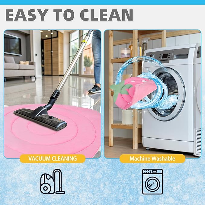 Upgrade Cat Self Cooling Mat for Summer, Reversible Thicken Pet Sleeping Blanket Pad Kennel Reusable Washable Waterproof Breathable Seat, Easy Carry Mats for Crate Car Playpen Puppy Strawberry Pink