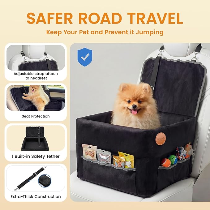 Elevated Dog Cat Car Safety Seat (Oversized)