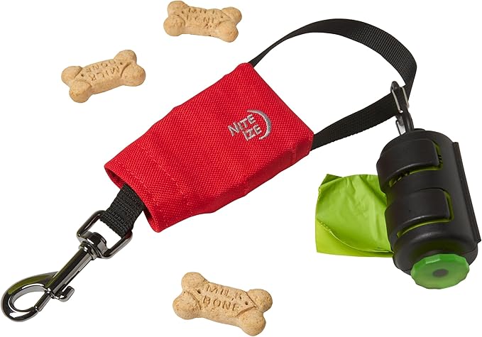 Nite Ize RadDog Retractable Pocket Leash - Durable & Comfortable - Compact Retractable Leash for Dog Walking - Portable & Sturdy for Everyday Use - Red, Large