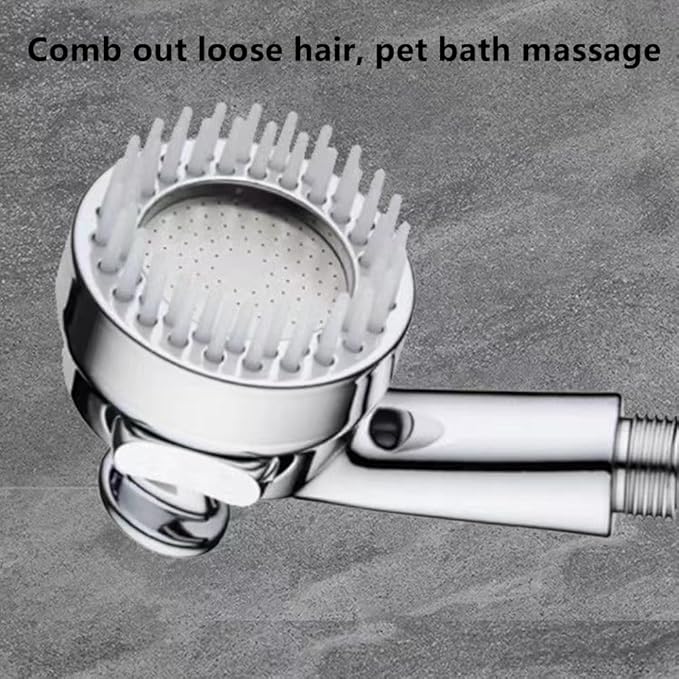 Dog Shower Head, Dog Shower Attachment, Pet Shower Head for Dogs Cat Rabbit, Pet Relaxing Grooming Brush Scrubber Shower Wash Head, Pet Massage Bath Tool, Pet Washing Shower Sprayer