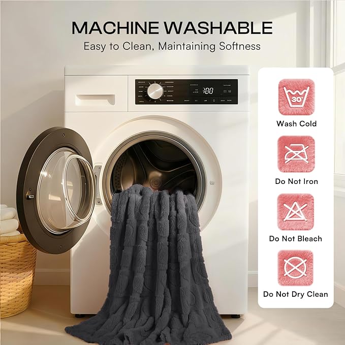 Luciphia 1 Pack 2 Small Dog Blanket Washable Pet Bed Cover Soft Fluffy Puppy Blanket with Premium Fleece 300GSM Cozy Calming Cat Blankets for Indoor Cats Grey/Beige 41x31 inch