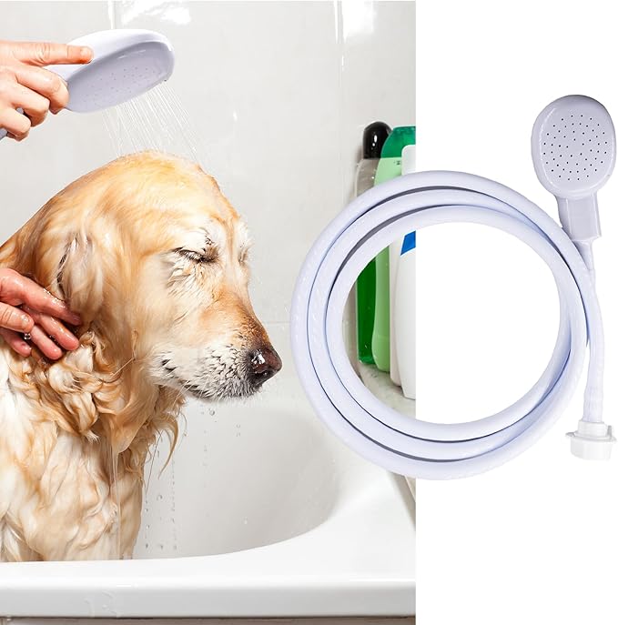 2m/6.56ft Portable Sink Spray Rubber Hose Sink Hose Sprayer Shampoo Sprayer Handheld Shower for Pets,Bathing Baby,Washing Hair,Rinsing Vegetables