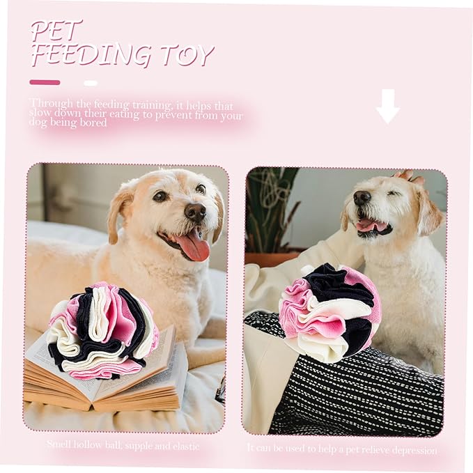 Pet Dog Sniff Training Toy Interactive Squeaky Ball Made of Polar Fleece for Dogs Toys