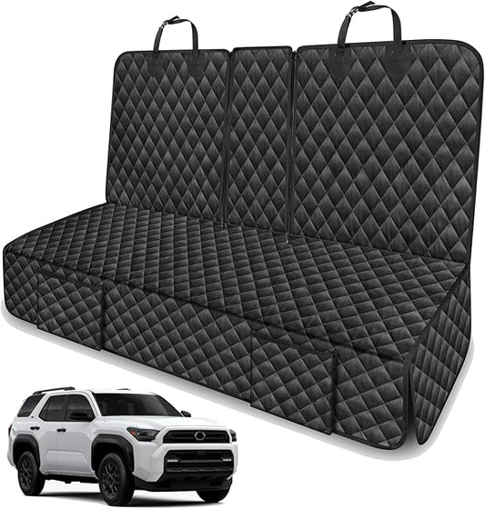 Dog Car Seat Cover for Back Seat Compatible with Toyota 4Runner 4-Runner Highlander Grand Highlander Accessories 2000-2025 2026, Waterproof & Non-Slip Car Pet Bench Rear Seat Covers