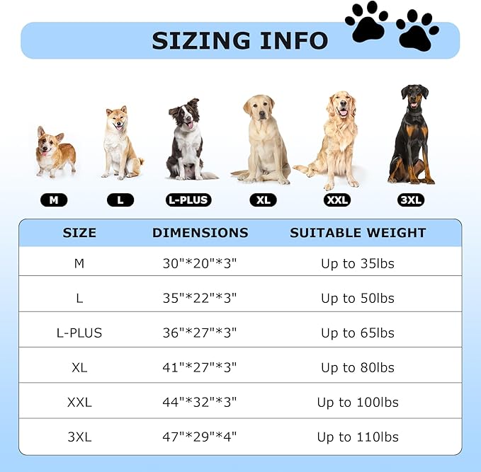 Sunheir Washable Large Dog Bed Covers Soft Plush Replacement, Waterproof Dog Bed Liner, Pet Bed Cover with Zipper 24x16x3 Inches, Lightgrey, Cover Only