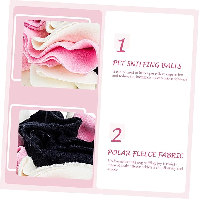 Pet Dog Sniff Training Toy Interactive Squeaky Ball Made of Polar Fleece for Dogs Toys