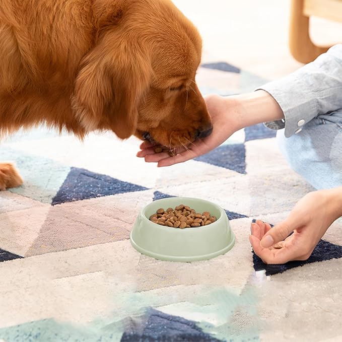 Heavy Duty Non-Slip Pet Bowl for Cats & Dogs - Thickened Spill-Proof Food & Water Dish with Wide Base, Tip-Proof Design for Pet Owners
