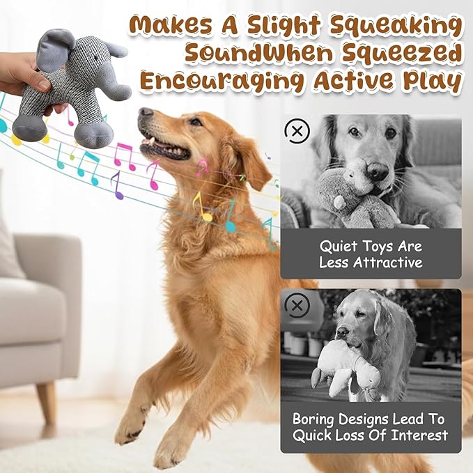 Pet Lori Linen SafariCompanions Dog Toys, Sturdy Linen Fabric, Indestructible Stuffed Toy for Small Medium Dogs (Monkey)