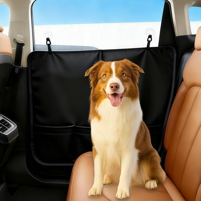 Wokyo 2 Pack Dog Car Door Protector, Anti-Scratch Waterproof Design Black Car Doors Cover Large-Sized 30.31" x 25.19" Pet Vehicle Door Guards Durable for Cars, Trucks, SUV