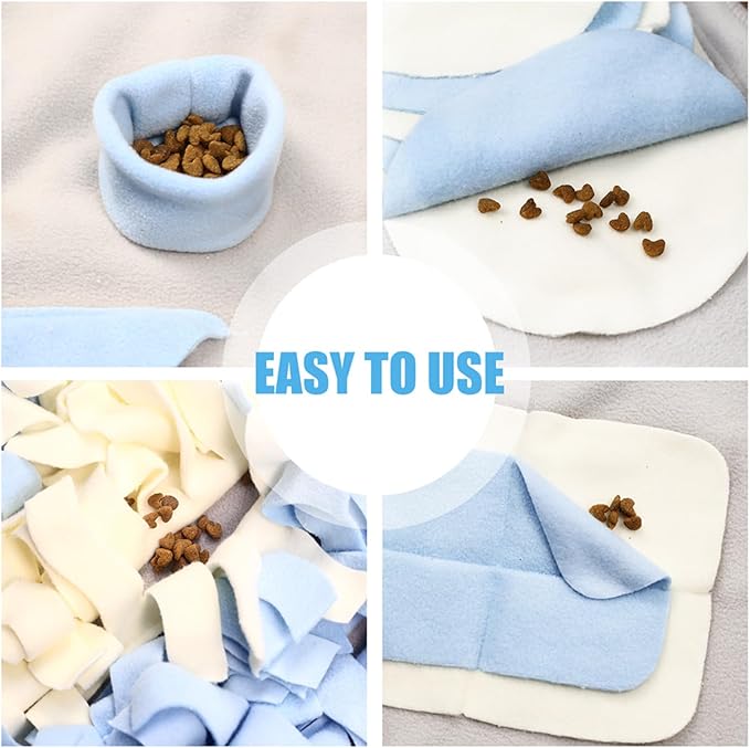 Snuffle Mat for Small Large Dogs Nosework Feeding Mat (23.6" x 39.4") Easy to Fill and Machine Washable Training Mats Pet Activity/Toy/Play Mat, Great for Stress Release - M