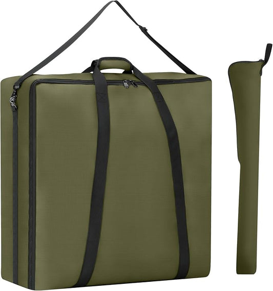 32" Dog Playpen Storage Bag, Suitable for Foldable Exercise Pet Playpens, Dog Fence Travel Bag with Handles for Camping and RV Trip, Waterproof Oxford Fabric Green