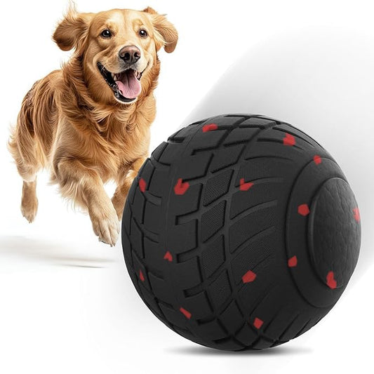 HETOO Interactive Dog Ball: Interactive Toys for Large Dogs- Moving Bouncing Smart Dog Toy Balls - ETPU Ball for Aggressive Chewers Small Medium Large Dogs to Keep Them Busy, Black