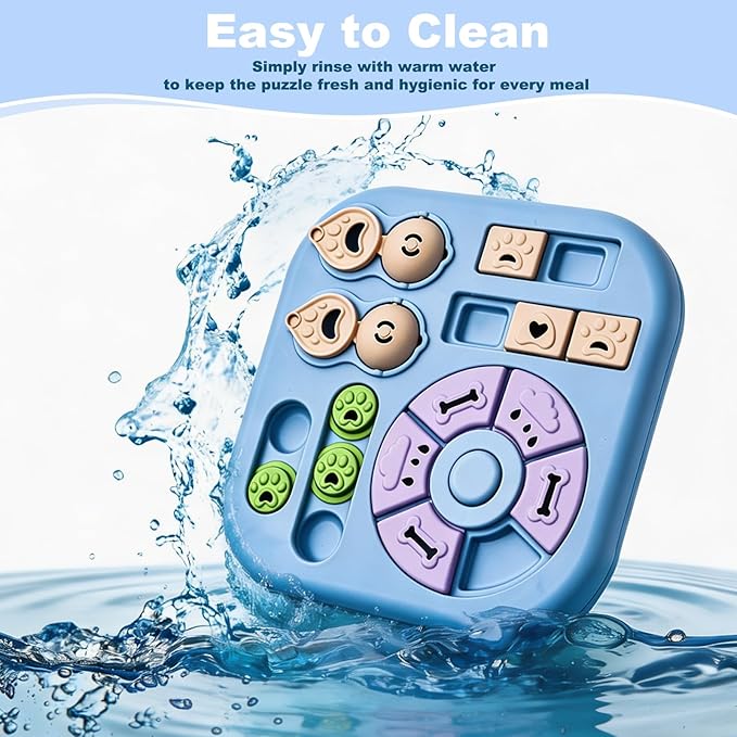 Dog Puzzle Toys for Small & Medium Dogs, Treat Puzzle Feeder Toys for Dog Mental Stimulation, Interactive Cognitive Dog Toys，Advanced Levels Treat Feeder Dispensers for IQ Training to Keep Them Busy