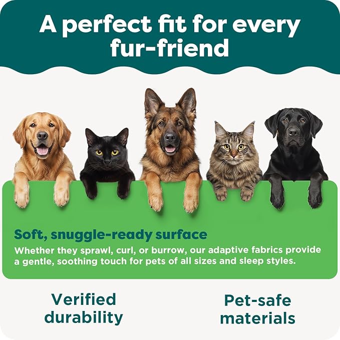 Furhaven 26" Round Memory Foam Dog Bed for Medium/Small Dogs w/ Removable Washable Cover, For Dogs Up to 30 lbs - Sherpa & Suede Snuggery - Gray, 26-inch