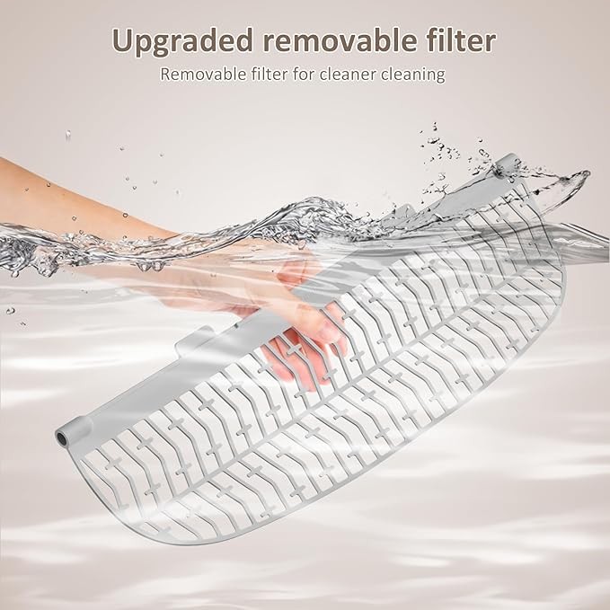 DuckSky (Large Diameter Cat Litter Filter Replacement Part for 65L+9L Self Cleaning Litter Box, Grey Cat Litter Strainer Accessory [Only Compatible with Orders Purchased After December 23, 2025]