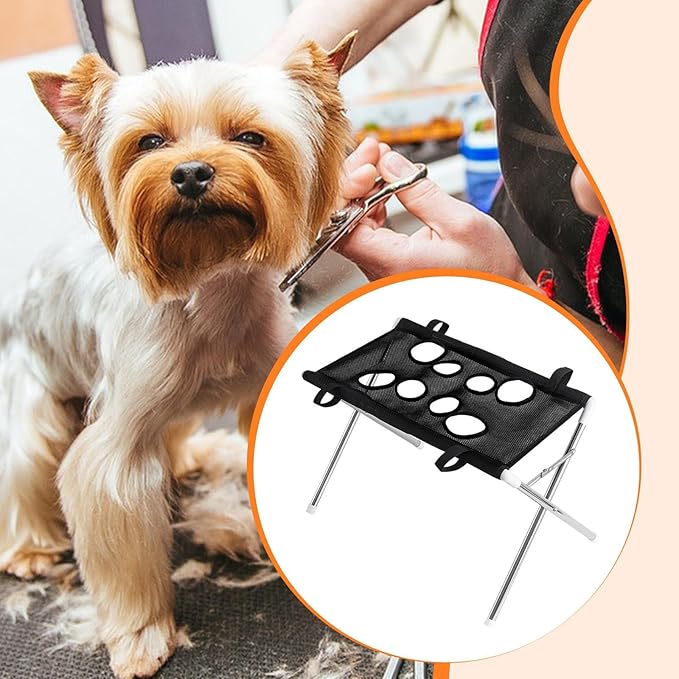 Pet Grooming Hammock Hammock Helper Washing Cat Grooming Hanging Harness for Nail Trimming Nail Clipping, Black