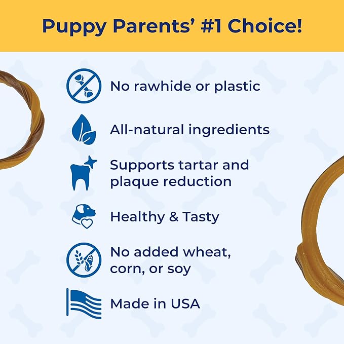 N-Bone Puppy Teething Rings Taste of Texas Chicken Fajitas Flavor 3 Count (Pack of 2)