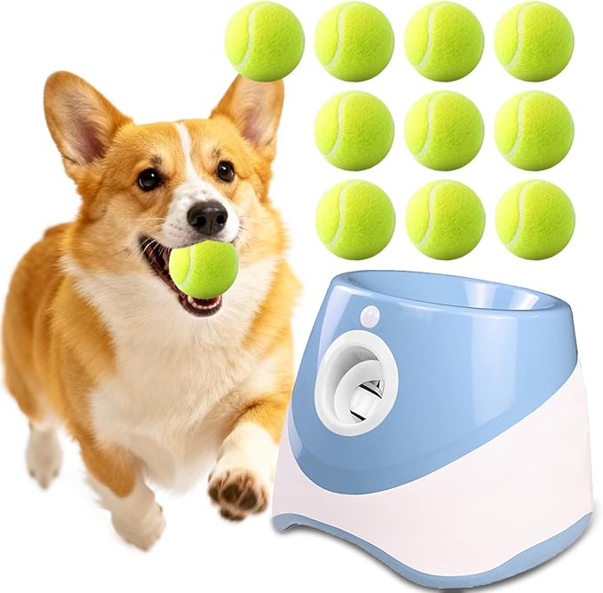 10 Pack of 2 Inch Mini Tennis Balls for Small Dogs, Fetch & Chew Toys, Compatible with 2" Automatic Ball Launchers for Interactive Play (Green 1)