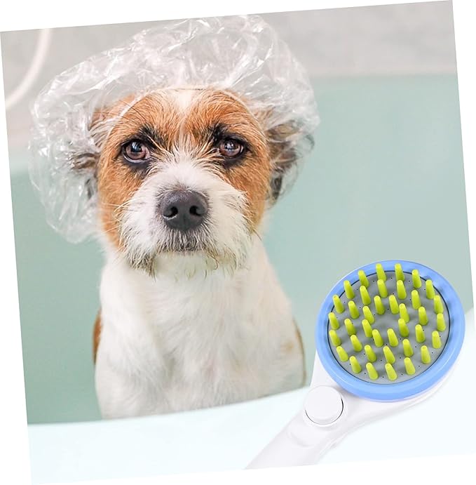 Portable Pet Shower Sprayer with Hose Handheld Dog Bath Brush with Massage Function Efficient Water Saving Puppy Grooming Tool for Easy Bathing and Rinsing