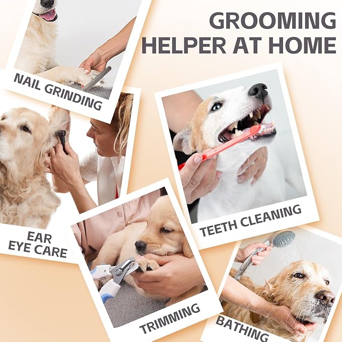 ATESON Dog Grooming Hammock for XXL Large Dogs with Nail Clippers/Nail Trimmers, Dog Grooming Harness for Nail Trimming, Pet Grooming Sling Helper