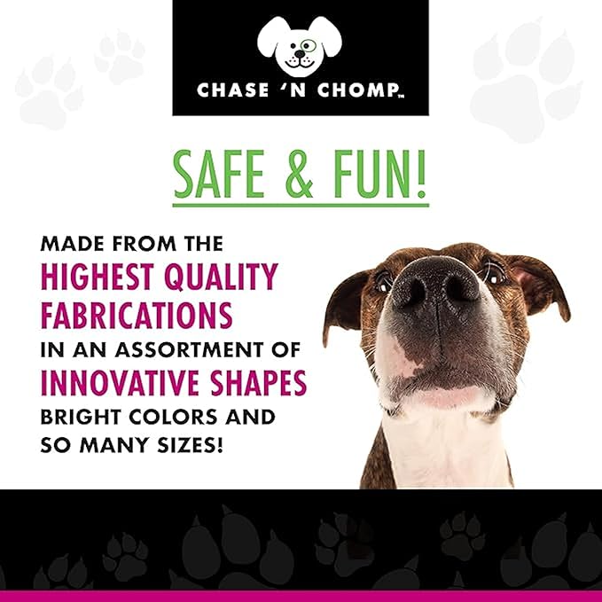 Chase 'n Chomp Dog Amazing Squeaker Ball Toy for Pets, Clear, 2.5 Inch, (3 Pack)