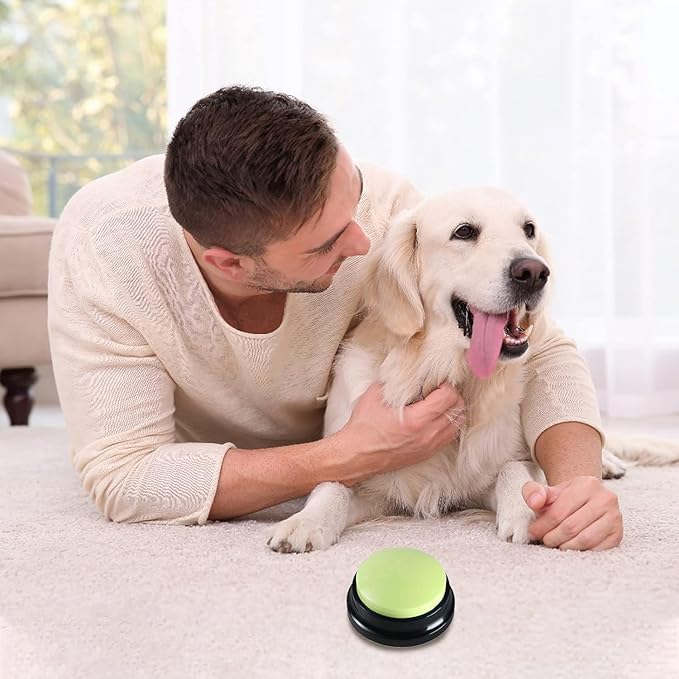 Set of 12 Colors Dog Buttons-Recordable Button-Voice Recording Button,Dog Buttons for Communication Pet Training Buzzer, 30 Second Record & Playback,Funny Gift for Study Office Home(12 Piece)