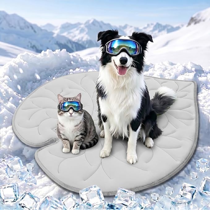 Vagascape Dog Cooling Mat, Washable Pet Cooling Mat, 55" x 45" Thick & Durable Large Cooling Mat for Dogs, Portable Foldable Premium Cooling Pad for Indoor, Outdoor, Travel, Camping, Patio and Beach