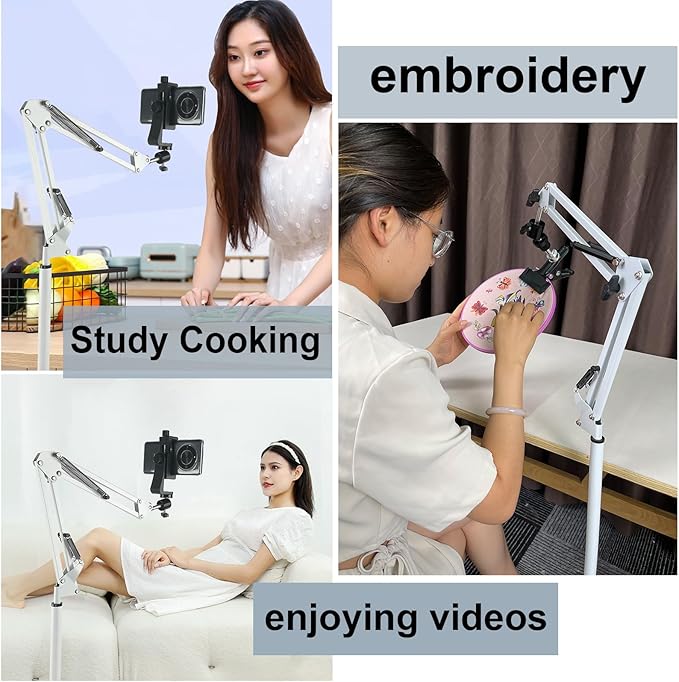 Embroidery Hoop Stand,Rotate Hand Embroidery Floor Stand Embroidery Hoop Holder Stand Can Move Freely Hand Embroidery Stand Floor Cross Stitch Hoop Stand Suitable for