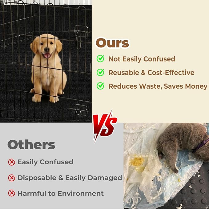 Huge Dog Playpen Mat, 60 in x74 in Dog Crate Mat Extra Large Reusable Puppy Training Pads for Under Crate Cages, Reusable Washable Waterproof Non-Slip Dogs Playpen Mats Pad for Floor Kennel Black