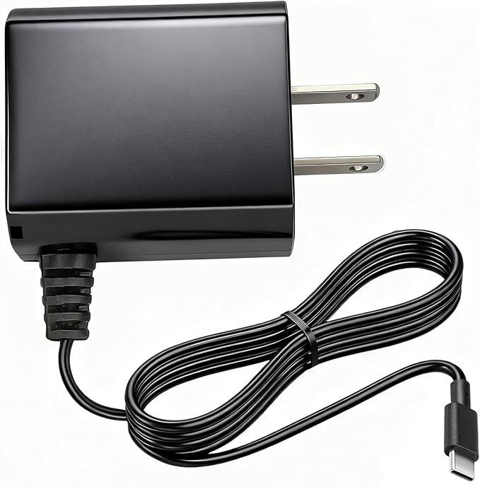 USB Type C AC/DC Adapter Compatible with All for Paws 3195 3196 Automatic Dog Ball Launcher Interactive Fetch Rechargeable Pet Thrower Machine Power Supply Charger