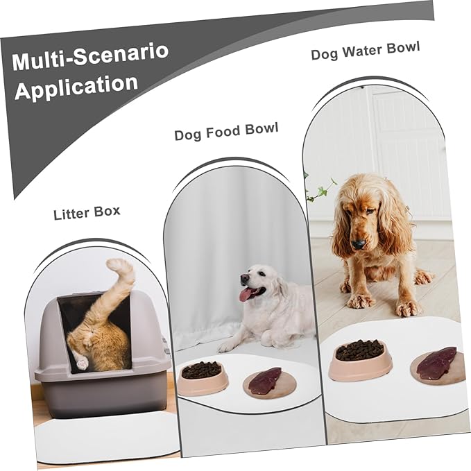 Insulated Dog Mat for Feeding with Diatomite Material, Quick Dry and Non-Slip Pet Feeding Mat for Food and Water Bowls, Floor Protecting Placemat for Dogs