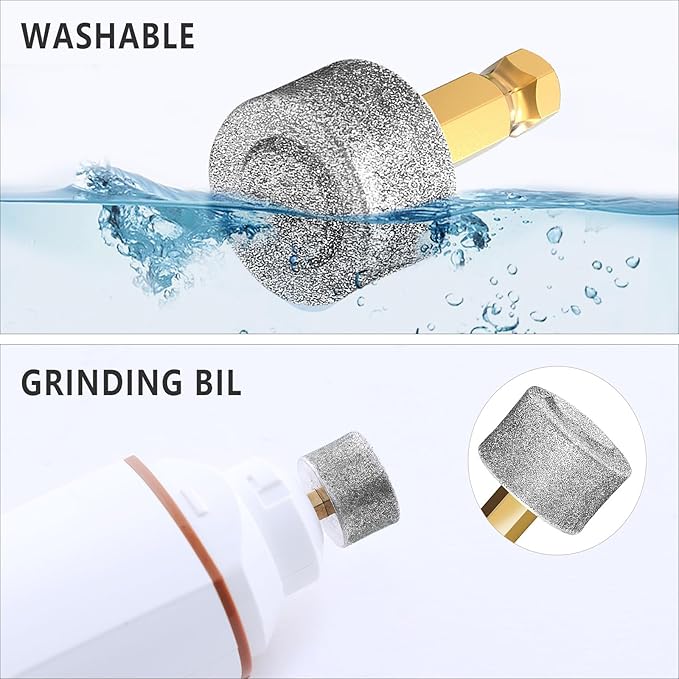 Dog Nail Grinder Replacement Head Drills Pet Nail Grinder Replacement Spare Grinding Head for Dog Claw (10Pieces)