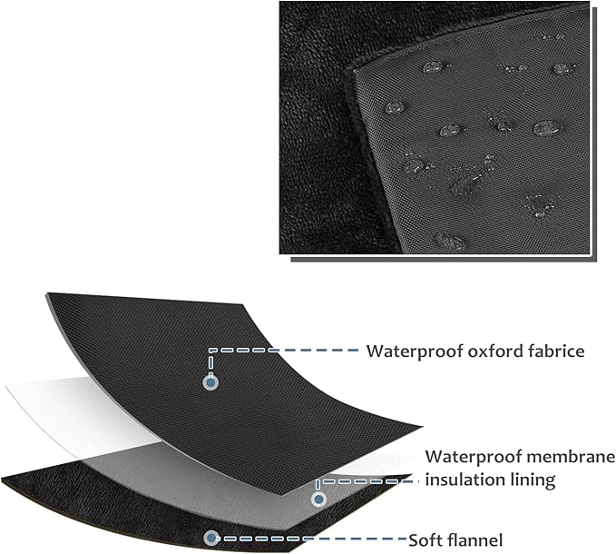Catalonia Classic Waterproof Dog Mat, Portable Reversible Pet Travel Mat, Pet Cushion Pad with Handle for Small Medium Dogs Cats, Indoor or Outdoor
