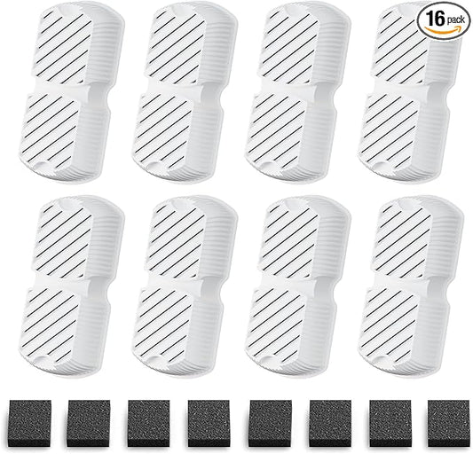 GROOKPET Dog Water Fountain Filters: 16 Dog Fountain Filters - Pet Water Fountain Filters Replacement - Including 8 Filters + 8 Sponges - Suitable for GROOKPET Dog Water Fountain for Large Dogs