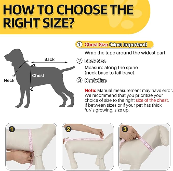 SlowTon Dog Raincoat Waterproof - Dog Rain Jacket with Harness and Hood Lightweight, Reflective Dogs Rain Coat for Large Medium Small Dogs Pet Clothes (Y, L)