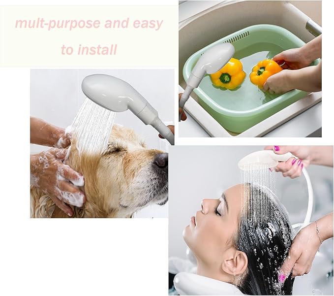 3M/9.84ft Sink Spray Hose, Portable Garden Tub Faucet Sprayer Handheld Hose Faucet Shower for Bathing Baby,Pets,Washing Hair,Rinsing Vegetables