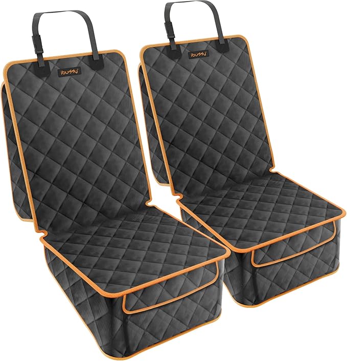 Front Seat Cover for Dogs Waterproof Car Seat Cover Protects Seats from Hair, Dirt, and Liquid Messes Scratch Proof Nonslip Bucket Seat Cover for Pet of Cars,Trucks and SUVs