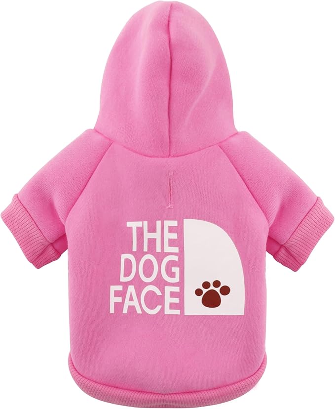 Paiaite Pink Chihuahua Dog Hoodie: Keep Your Pup Warm and Stylish with a 'The Dog Face' Printed Sweatshirt Pet Clothes, and Sweater Coat All in One Perfect for Winter and Cool Summer Nights! Pink 4XL