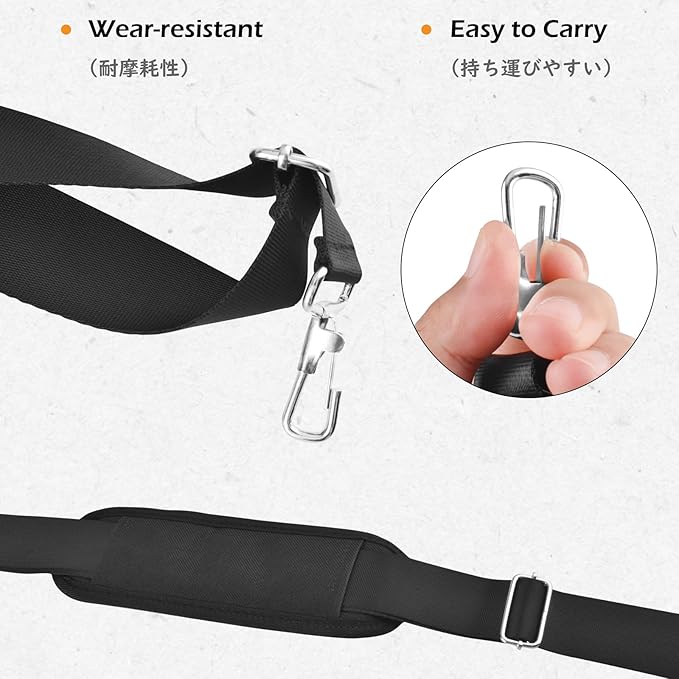 TRIWONDER Bag Shoulder Strap Replacement Adjustable Strap with Padded Metal Hooks for Crossbody Bags Messenger Bags Laptops