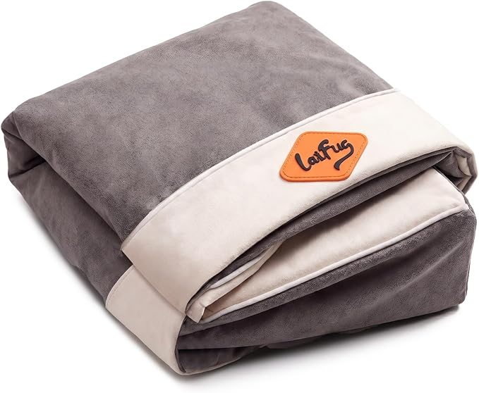 Laifug Large Pet/Dog Bed Removable Washable Cover (Jumbo Replacement Cover (46"x28"x8") Grey)