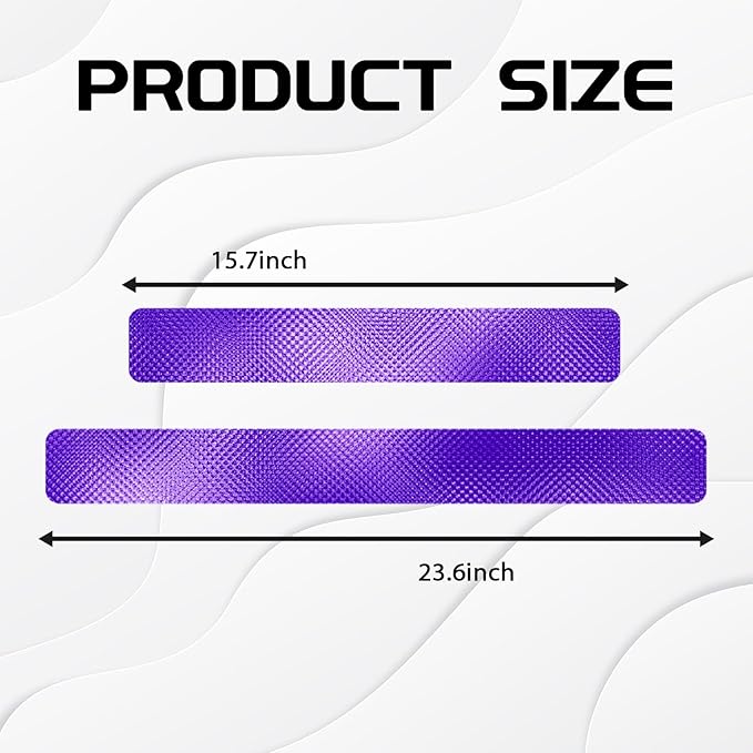 Purple Door Sill Guard Protector, 4PCS 3D Carbon Fiber Anti-Scratch Door Entry Edge Bumper Sill Scuff Plate Trim, Front/Rear Door Threshold Protector Cover Sticker Strips