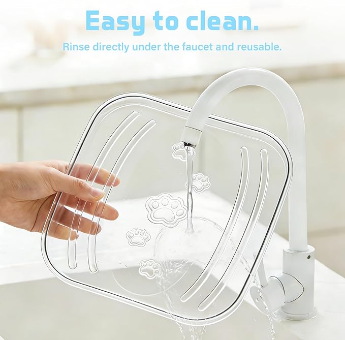 DuckSky (3 Pack) Plastic Base Tray Replacement Part for 65L+9L Self Cleaning Litter Box, Transparent, Cat Litter Collection Accessories [Only Compatible with Orders Purchased After December 23, 2025]