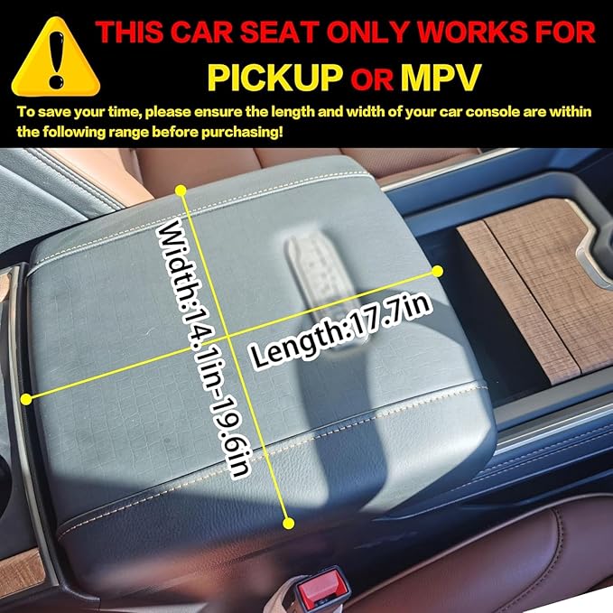 Center Console Dog Car Seat for Medium Dogs - Portable Dogs Armrest Booster Seat, Anti-Collapse Pet Car Seat with Soft Cushion Safety Belt, Support Pet Up to 21lbs (Orange)