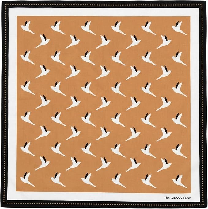 The Peacock Crew Premium Soft Cotton Bandanas Pack for Men and Women Paisley 22 x 22 inches