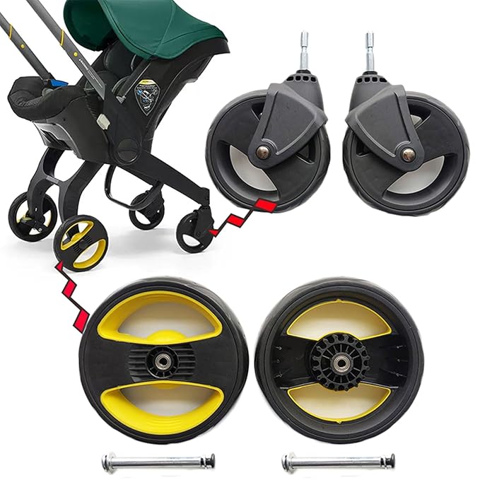 Baby Trolley Baby Cart,Front and Back Wheel Cart Accessories for Baby Trolley﻿﻿﻿