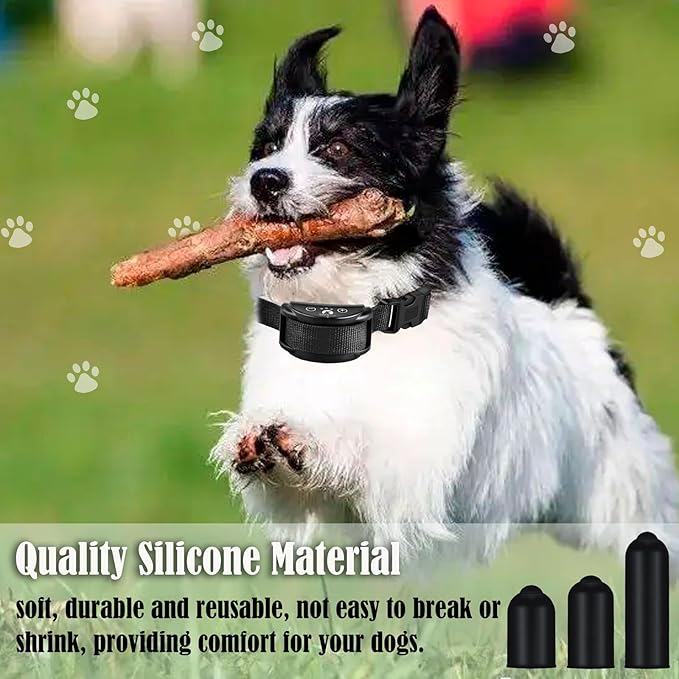 30 Pieces Dog Shock Collar Rubber Tips Training Clickers Safe Prong Collar Cover Silicone Caps for Pet Dog Training Shock Collar Prongs or Anti Bark Collars Tool