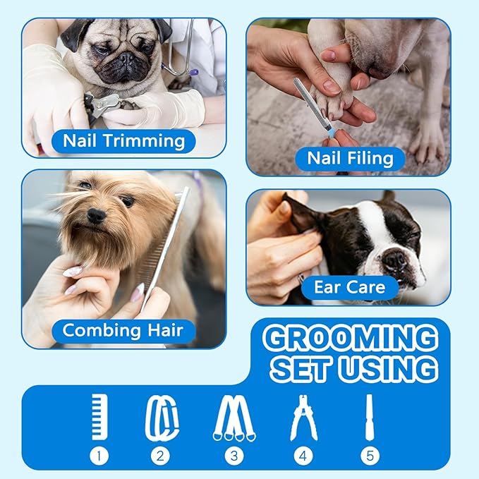 Supet Dog Grooming Hammock for Large Dogs, Dog Hanging Harness for Nail Trimming Doorframe, Pet Holder Restraint for Clipping Nails, Pet Hoist Sling for Cutting Nails at Home (Grey L)