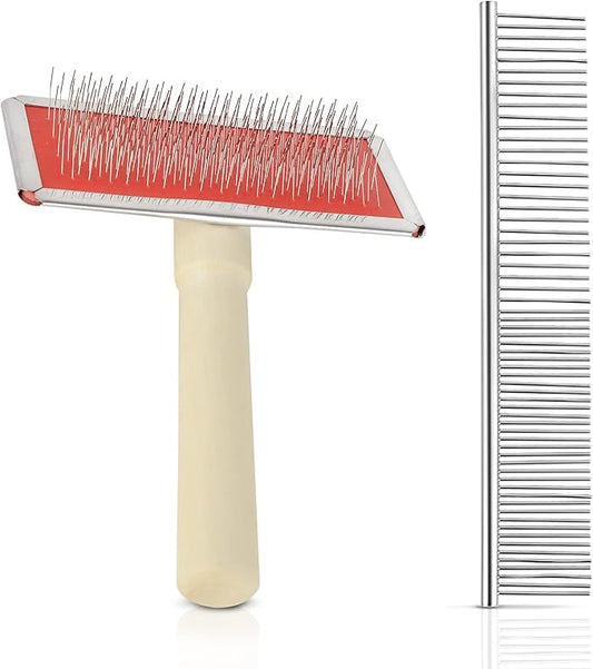 2 pack macrame fringe comb set stainless steel comb for making knitting cord rope macrame plant hangers wall hangings pets hair combing