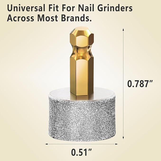 Dog Nail Grinder Replacement Head Drills Pet Nail Grinder Replacement Spare Grinding Head for Dog Claw (10Pieces)
